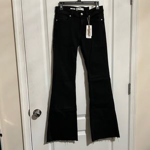 MANGO Mid Waist Flare Jeans